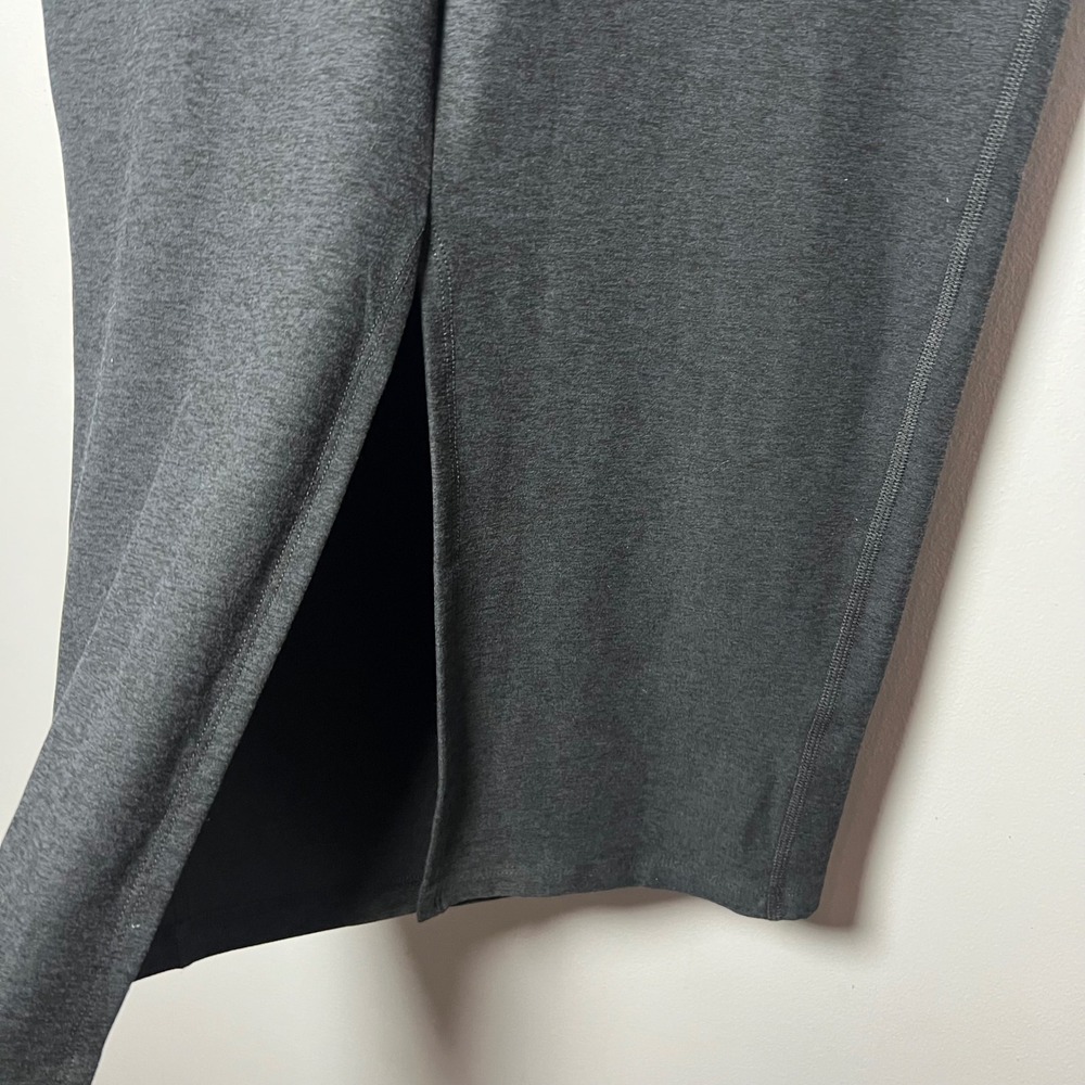 Beyond Yoga Strapless Tube Dress Gray Space Dye Slit Small Minimalist Stretch - Picture 4 of 6
